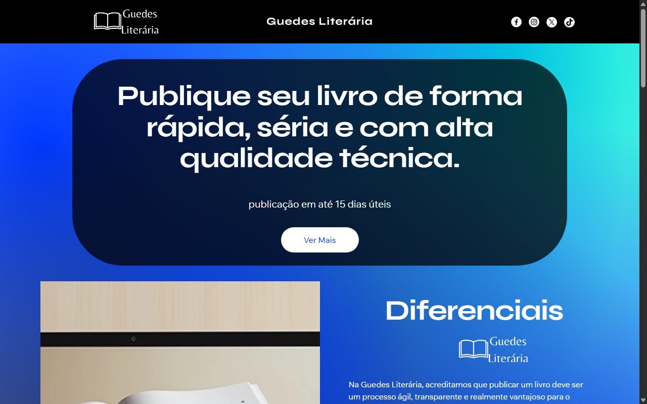 Prévia do site Guedes Literária
